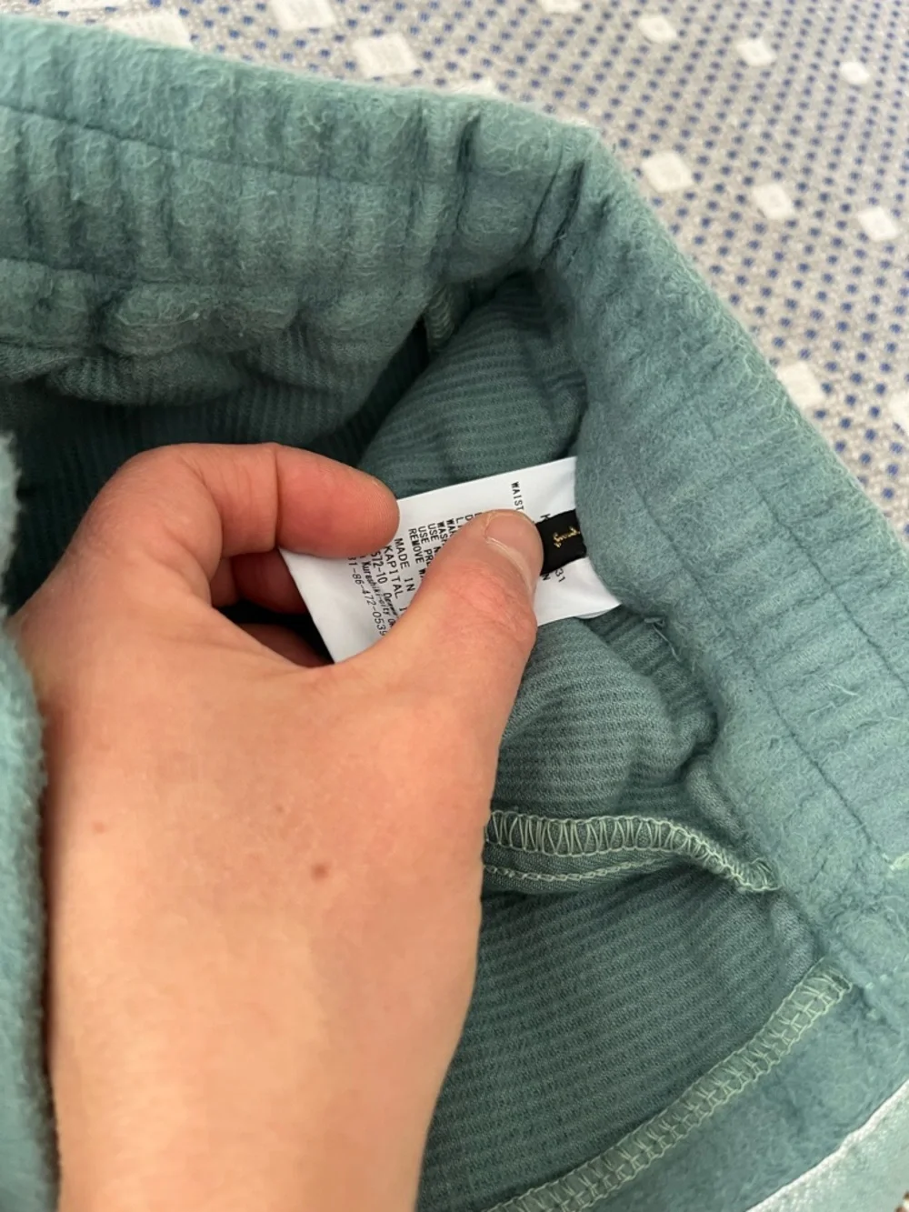 Kapital Sage Green Fleece Lounge Pants - Picture 3 of 10